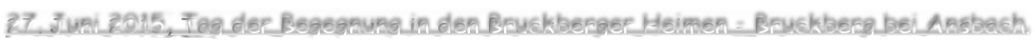 27. Juni 2015, Tag der Begegnung in den Bruckberger Heimen - Bruckberg bei Ansbach.